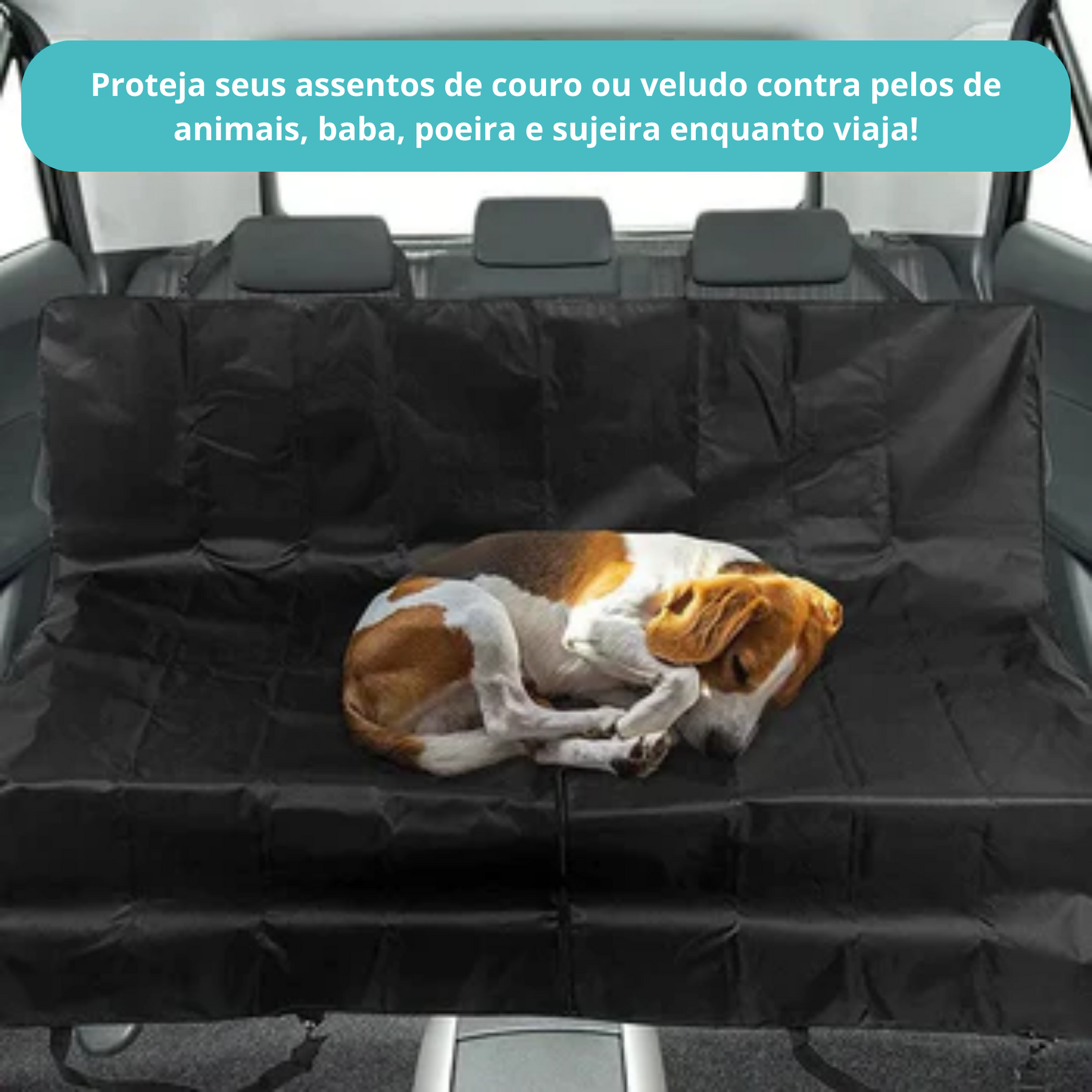 Capa Impermeável para Assento de Carro para Cães