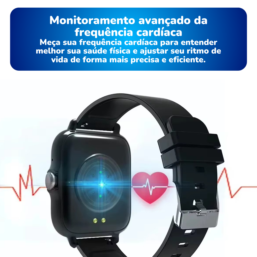 Oferta Especial: Smartwatch Inteligente + Fone Bluetooth de Brinde