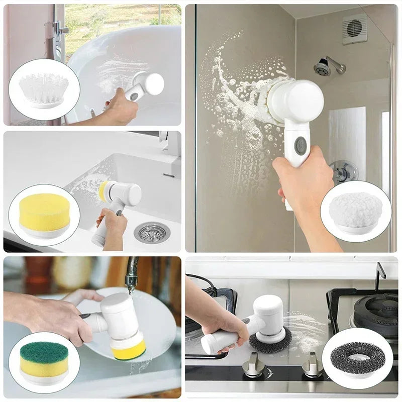 Magic Brush - Escova Elétrica 5 em 1 - PROMOÇÃO IMPERDÍVEL!