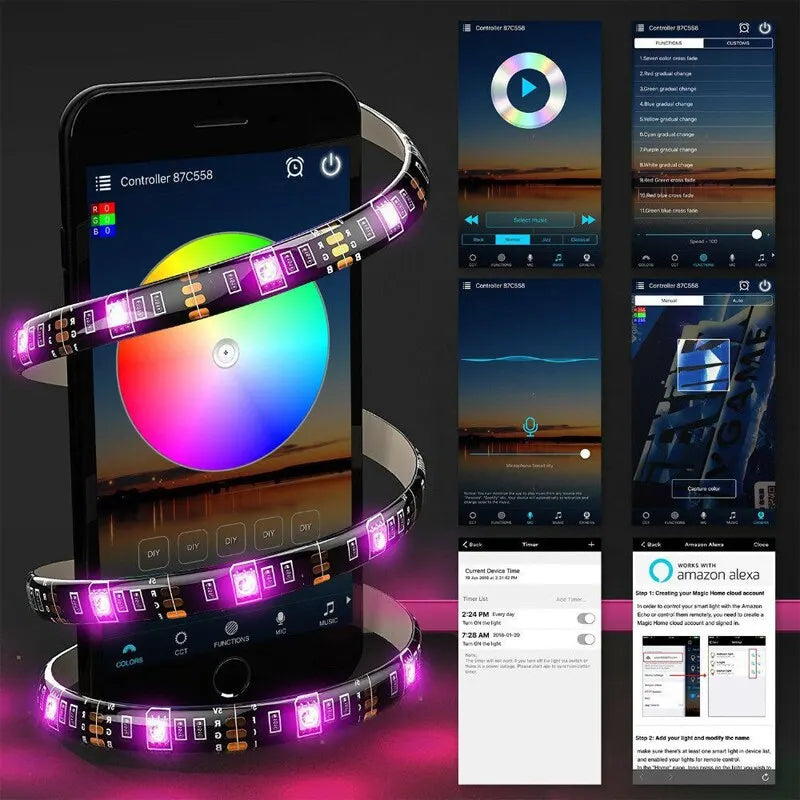 Fita RGB Led Bluetooth - Modelo 5050