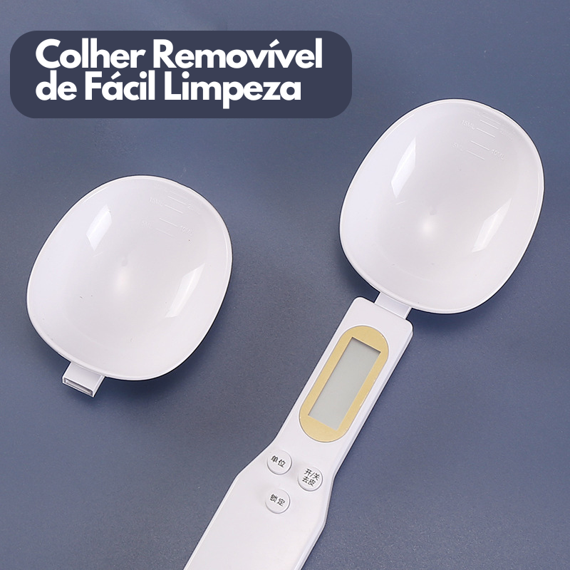 Balança Digital de Colher para Cozinha - Precisão de 500g/0.1g