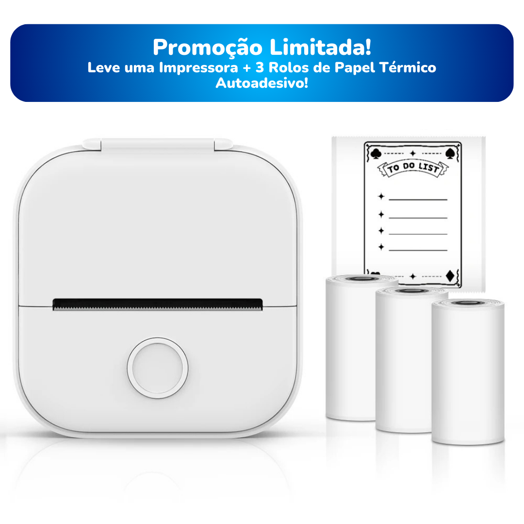Phomemo T02 Impressora Térmica Portátil - Promoção Imperdível!