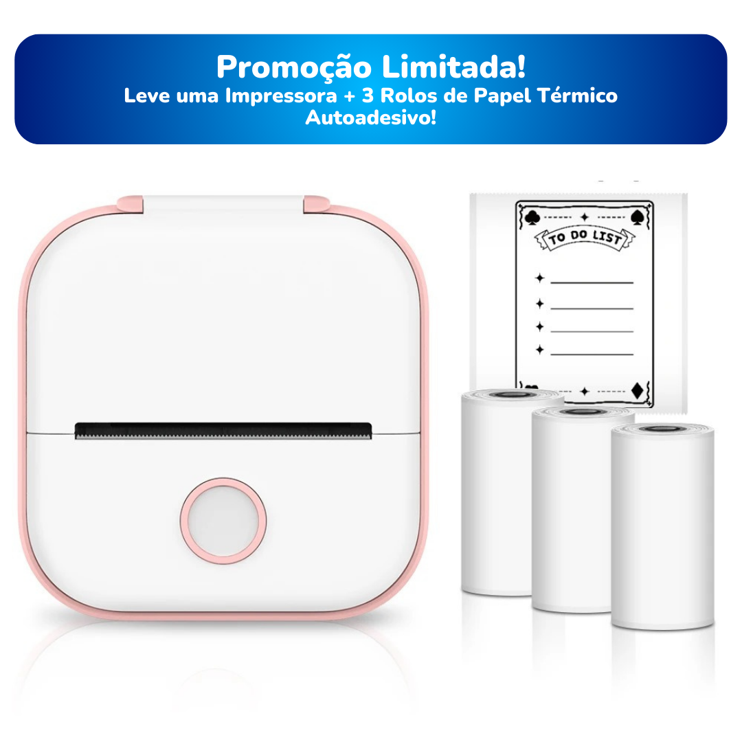 Phomemo T02 Impressora Térmica Portátil - Promoção Imperdível!