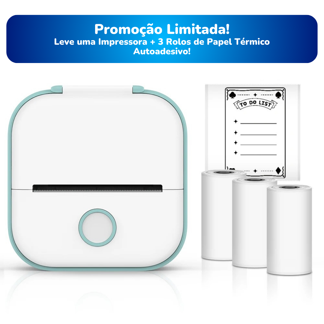Phomemo T02 Impressora Térmica Portátil - Promoção Imperdível!