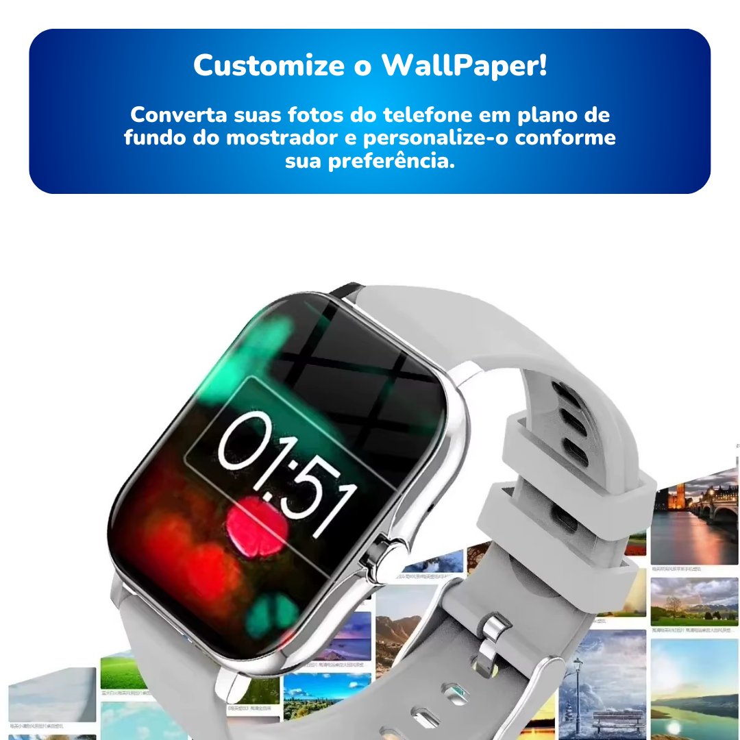 Oferta Especial: Smartwatch Inteligente + Fone Bluetooth de Brinde