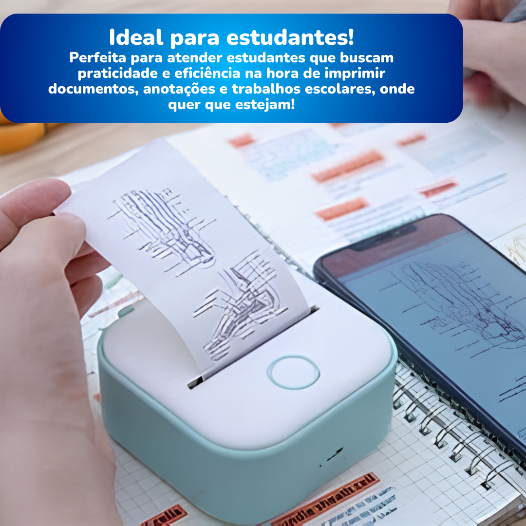 Phomemo T02 Impressora Térmica Portátil - Promoção Imperdível!