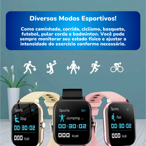 Oferta Especial: Smartwatch Inteligente + Fone Bluetooth de Brinde