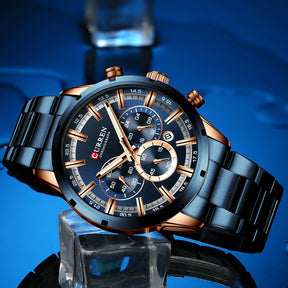 CURREN Luxury - Relógio de Pulso Masculino