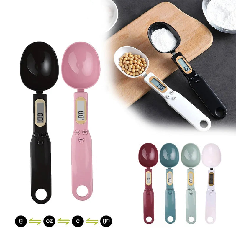 Balança Digital de Colher para Cozinha - Precisão de 500g/0.1g